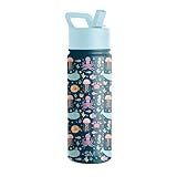 Simple Modern Kids Summit Water Bottle with Straw Lid | 18oz Stainless Steel Cup Insulated Tumbler for Toddlers, School | Under the Sea