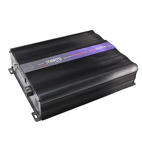 Marts Digital 5000W Monoblock Class D Amplifier 1 Ohm w/Bass Knob MXB-5000-1