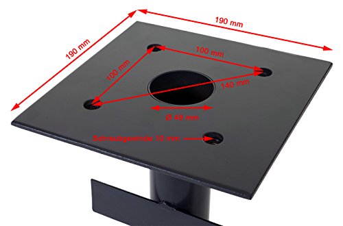 Mendler Bodenhülse HWC-A96, Bodenanker Schirmständer, Ø 49mm z.B. für Luxus-Ampelschirme