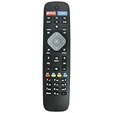 New URMT39JHG001 Replacement Remote Control fit for Philips Smart 4K HDTVs 50PFL5601 50PFL5901 55PFL5601 55PFL5901 55PFL6900 65PFL8900 65PFL8900/F7 32PFL4902 43PFL4902 with Netflex Vudu YouTube Apps