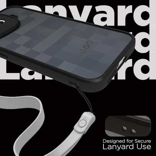 Image of RIGGEAR Shockproof Sleek Hybrid Armor Back Cover Case for iQOO 15R 5G (Smoke Black Matte PC + Black TPU Bumper)