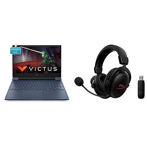 Image of HP Victus Gaming Laptop 12th Gen Intel Core i5-12450H 15.6 inch(39.6 cm) FHD IPS Gaming Laptop & HyperX Cloud Core Wireless Gaming Headset with DTS Headphone:X Spatial Audio