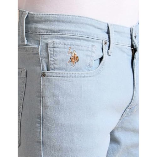 Image of U.S. Polo ASSN. Denim Jeans for Men, Slim Tapered Fit Men Jeans for Office & Regular Wear