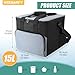 WODHMIEY 15L Portable Electric Cooler Bag,Car Cooler Watertight Liner Bag, Soft Sided Thermoelectric Travel Cooler with Shoulder Strap, Storage Pocket & DC 12V Plug in for