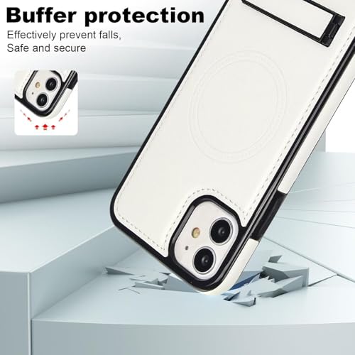 Étui en cuir PU portefeuille rétro antichoc case housse MagSafe