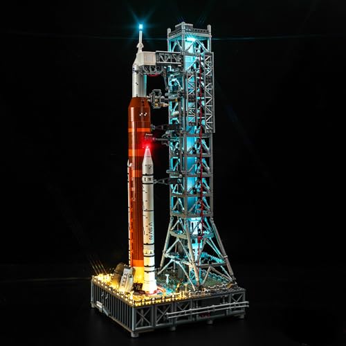 LocoLee LED Light Kit Compatible with Lego NASA Artemis Space Launch System 10341 (No Models Only Light) Creative Lighting Set Accessories Compatible with Lego 10341 Set (Standard Version Light Kit)