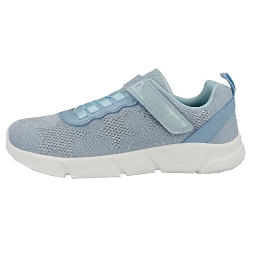 Geox J ARIL GIRL, Zapatillas, Niñas, Azul Celeste, 24 EU
