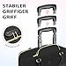 Ytonet Business Trolley Damen mit 4 Spinner-Räderm, Laptop Trolley 17.3 Zoll für Damen, Aktenkoffer mit Rollen mit Organizer-Tasche Zahlenschloss Pilotenkoffer mit Rollen für Reisen Arbeit, Schwarz