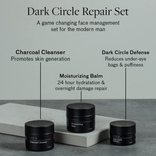Lumin-Dark-Circle-Repair-Set-Skin-Care-Kit-for-Men-Dark-Circle-Defense-Charcoal-Face-Wash-Moisturizer-Helps-with-Tired-Eyes-Dark-Spots-Uneven-and-Dull-Skin-2-Month-Supply