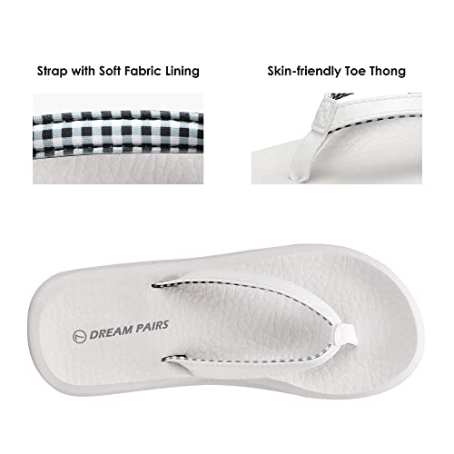 DREAM PAIRS DREAM PAIRS Women's Arch Support Flip Flops, Comfortable Soft Cushion Thong Sandals for Summer Beach Daily Casual Wear