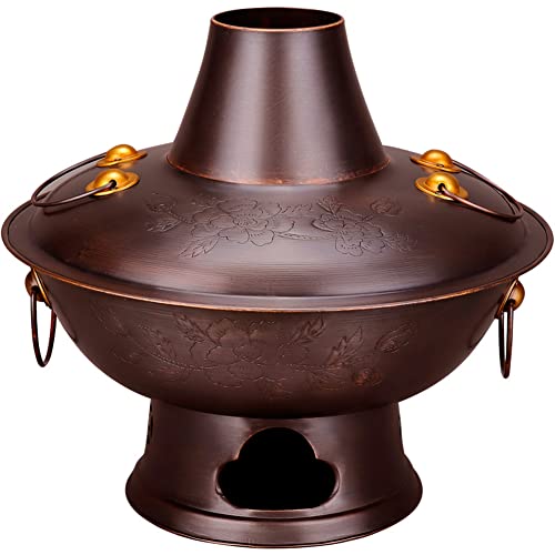 Olla china de cobre tradicional de 40 cm miniatura 1
