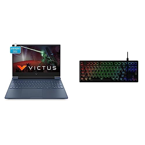 Image of HP Victus Gaming Laptop 12th Gen Intel Core i5-12450H 15.6 inch(39.6 cm) FHD IPS Gaming Laptop & HyperX Alloy Origins Core PBT- Red Mechanical Switch RGB Gaming Keyboard
