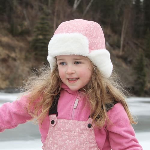Image of JAN & JUL Waterproof Trapper Hat for Baby and Kids, Insulated Winter Hat with Faux Fur Lining