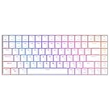 CIY TES84 Hot-Swappable Mechanical Keyboard with CNC Aluminum Case, RGB Wireless/Wired Gaming Keyboard, Double Shot Keycaps,2000mAh Battery (Gateron Yellow, White) (84Keys)