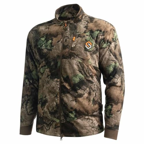 ScentLok Midweight Windproof Camo Saddle Hunting Jacket for Men