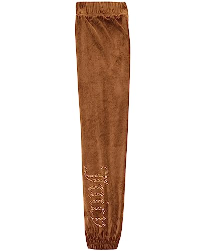 Image of Juicy Couture Girls' Pull-On Plush Velour Jogger, Ribbed Waist & Cuffs