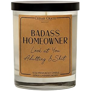 Homeowner Candle, New Home Gift, Best Friend, Friendship Gifts for Women, Birthday Gifts, Funny Gifts, Long Distance…