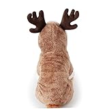 POPETPOP Hundekostüm aus Warmem Stoff Elchkostüm für Hunde Haustierbekleidung für Welpen und Kleine Hunde für Alltag Fotoshootings und Besondere Anlässe