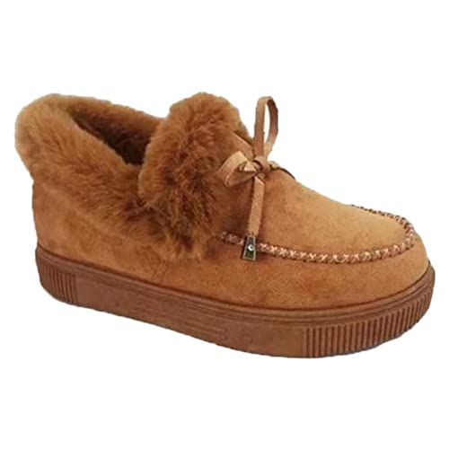 Women's Boots Round Head Thick Sole Orthopedic Arch-Support Wool Thick Warm Cotton Shoes, Orthopedic Shoes for Women