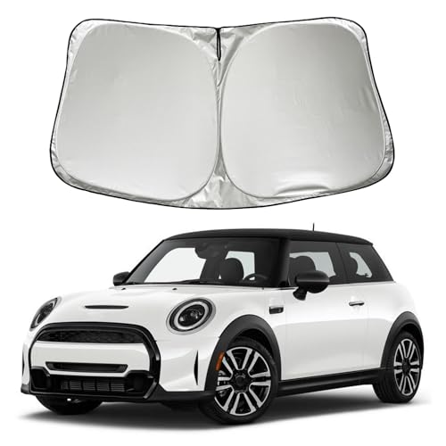 SZYUCHEN Parasol para Parabrisas de Coche Compatible con Mini Cooper Cooper S Hardtop de 4 Puertas (no para Countryman) 2024 2023 2022 2021 2015-2020 Accesorios, Parasol para Ventana Delantera de
