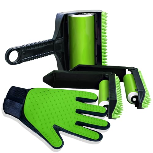 Stick It! Roller Deluxe Set, Pet Hair Remover, Washable and Reusable Lint Roller for Pet Fur