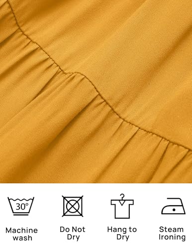 Image of ZESICA Women's Boho 2026 Summer Square Neck Puff Sleeve Off Shoulder Smocked Tiered Casual A Line Short Mini Dress