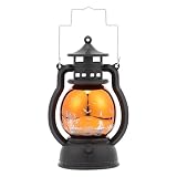PRETYZOOM Lámpara LED de Queroseno Dorada para Adorno de Halloween en Casa, Estilo Retro Luz Portátil y Ambiente Festivo para Fiesta