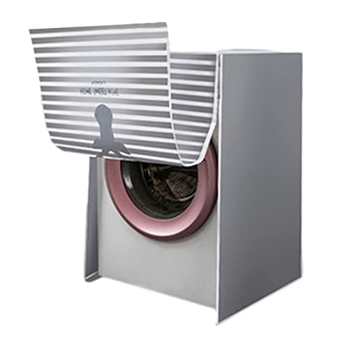 Sunnyushine Lavadora Funda Protectora, Funda de Lavadora Cubierta Impermeable, Funda Secadora Carga Frontal Cubierta Impermeable, Cubierta Lavadora Protector Solar 56 54 86 cm