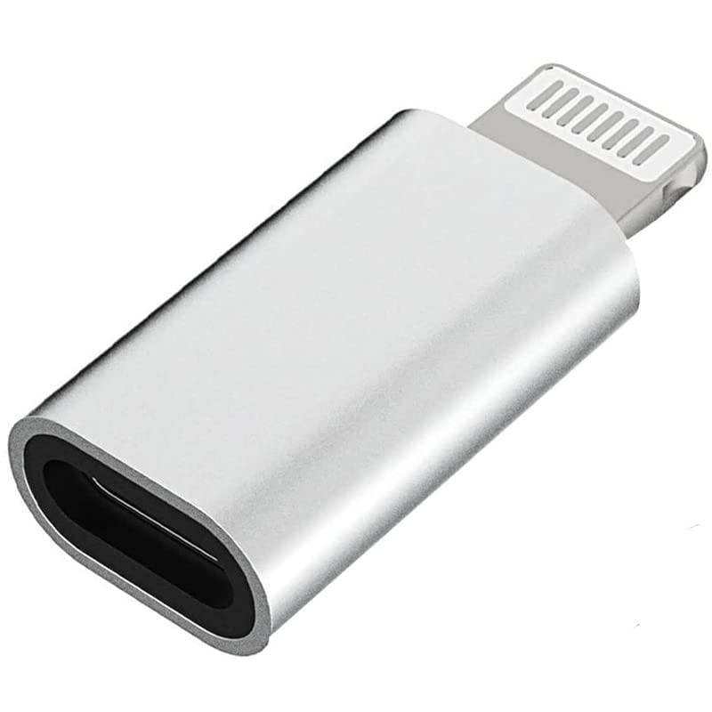pmw - C Female to Male Adapter for iPhone 7/8/X/XR/XS/SE/Plus/Pro Max Ipad Air Mini Type Compatible with Charging Support Data Transmission Connector Cable Converter - Pack Of 2-image-49