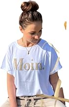 Seaside No.64 - Modern, lightweight basic T-shirt made from 100% cotton - durable lettering Moin made of terry cloth as colour application on the chest - washable summer top