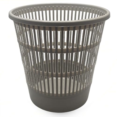 Sicignano | Cestino Gettacarta in Plastica Resistente – Diametro 32 cm, Colori Assortiti, Design Versatile per Casa e Ufficio (1)