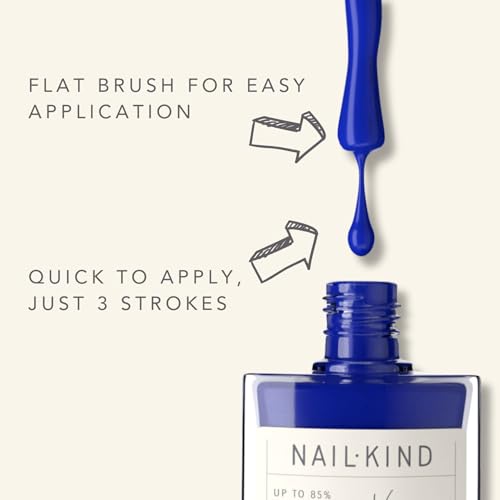 NAILKIND Blue Nail Polish - Ink Me - High-Gloss Nail Varnish - Vegan Nail Lacquer + Peta Certified + Cruelty Free - Quick Drying & Long Lasting - Chip Resistant Manicure - 8ml - Image 5