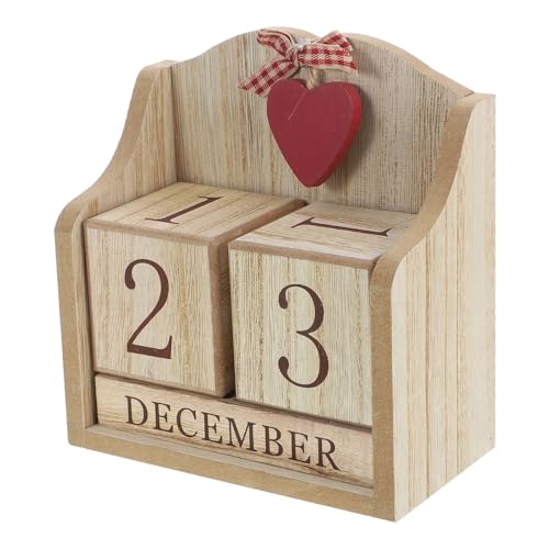 Blocs de calendrier en bois rotatifs pour décorer votre bureau d'étude ou votre salon