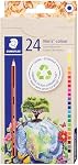 STAEDTLER Ensemble de crayons colorés (24-Pack) pour les fournitures scolaires - Plomb résistant à la rupture, fabriqués de façon durable, couleurs vibrantes pour les artistes & Élèves