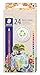 STAEDTLER Colored Pencils Set (24-Pack) for School Supplies - Break-Resistant Lead, Sustainably Made, Vibrant Colors for Artists & Students