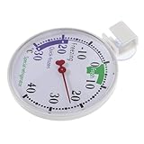FUNNETOYU Thermometer Kühlschrank Temperaturanzeige Kühlschrank mit Gefrierfach für Kühlschrank Analog wählen Kühlschrank Thermostat Messgerät Plastik