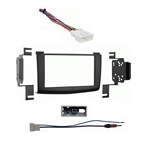 Harmony Audio Compatible con Nissan Rogue 2008 2009 2010 doble DIN arnés estéreo Radio instalar Dash Kit paquete