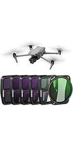 ND-filterset compatibel voor DJI Avata/O3 Air Unit Drone Filters ND8, ND16, ND32, ND64 Filters Drone Accessoires 4 Pack