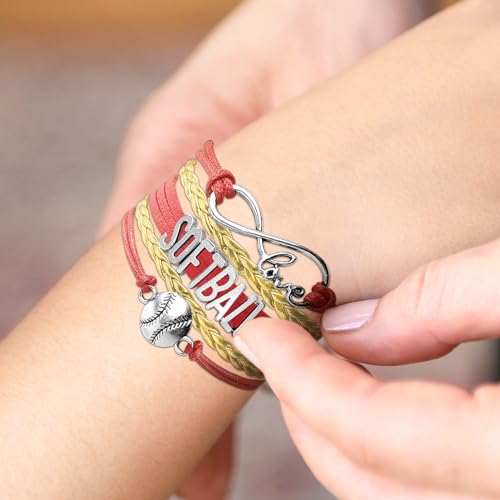 Image of Gymnastics Bracelets for Girls Gifts for Teen Girls,Teams Initial Charm Jewelry,Sport Ballerina Birthday Christmas Gifts
