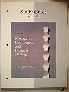 Paperback Study Guide t/a Managerial Economics & Business Strategy Book