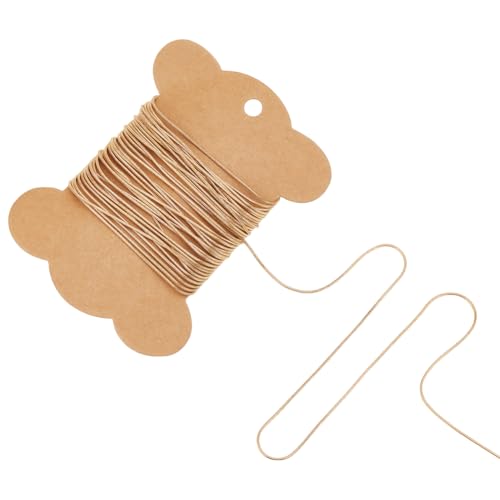 UNICRAFTALE - UNICRAFTALE 5m Chaînes de Collier pour Bijoux Dorées Chaînes Serpent Rondes Acier Inoxydable Faites à la Main Chaîne Soudées Chaîne à Maillons D'Extension 0.9mm pour la Fabrication de Bijoux