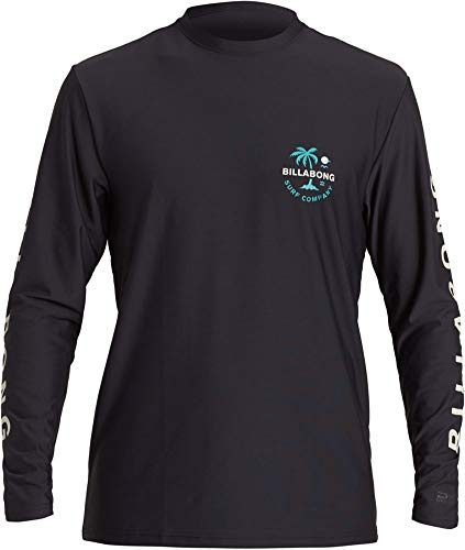 Billabong Men's Vacation Loose Fit Long Sleeve Rashguard, Black, M