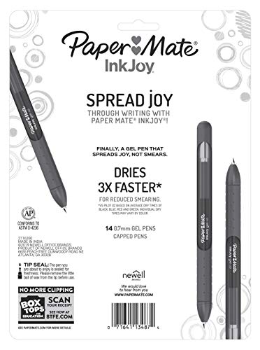 Paper Mate InkJoy Gel Bolígrafos, Media Punta 0.7 mm, 14 unidades miniatura 6
