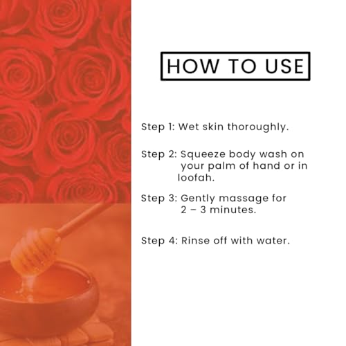 Image of Khadi Organique Rose & Honey Body Wash (SLS & PARABEN FREE) 210 ML