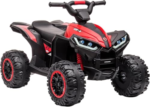 Quad Électrique Enfant 12v Avec Télécommande Parentale,Porteur Enfants Moteur Quad Avec 2 Vitesses Réglables, Musique, Klaxon & Phares LED | Voiture Électrique Tout...