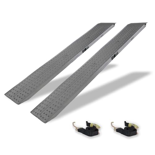 Auffahrrampe Auto 2er Set Blau - 2000kg Traglast Für Reifen Bis 265mm Breite