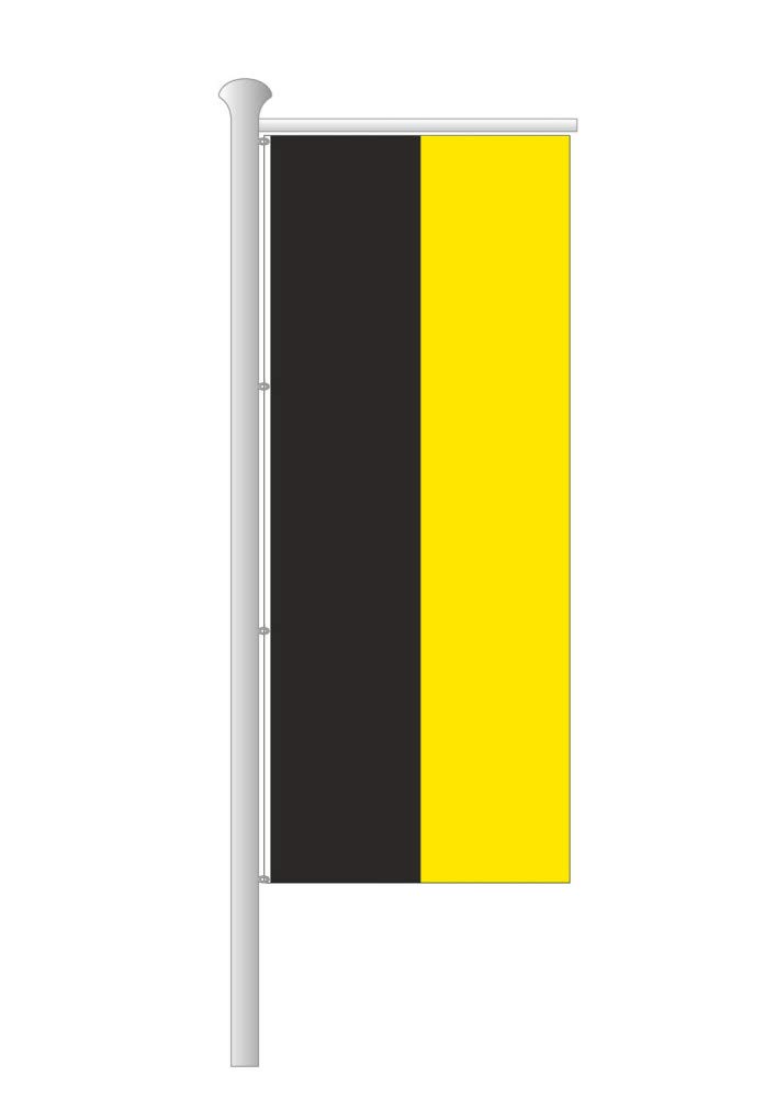 Deitert Bundesland-Flagge Baden-Württemberg – 120x300 cm Baden Württemberg Flagge ohne Wappen, Fahne für Ausleger aus reißfestem Polyester, Baden-Württemberg Fahne mit Doppelsicherheitsnaht gesäumt