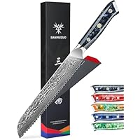 Amazon | SANMUZUO 8インチ ブレッドナイフ 鋸歯状刃 - 鋭い波状エッジ