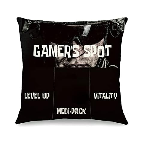 OTOSTAR Christmas Gamer Throw Pillow Covers Cover