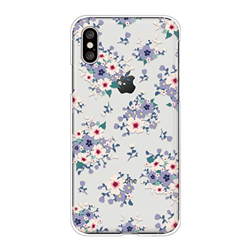 iphone17 アイフォン17 対応スマホケース 【B】 花柄 はながら 小花 背面クリア くすみカラー トレンドカラー case6004